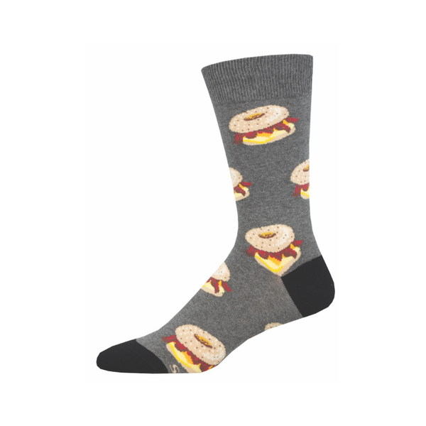 Breakfast Bagel Crew Socks - Mens Socksmith Apparel & Accessories - Socks - Adult - Mens