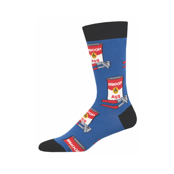 Can Of Whoop Ass Crew Socks - Mens Socksmith Apparel & Accessories - Socks - Adult - Mens