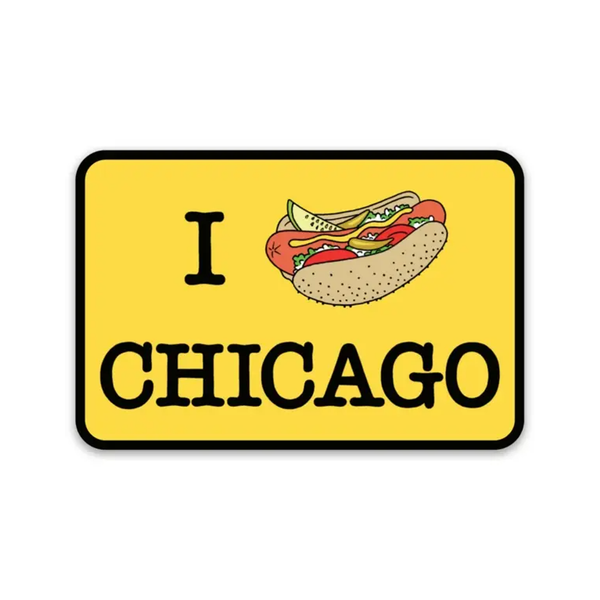 Hot Dog Chicago Sticker The Found Impulse - Decorative Stickers