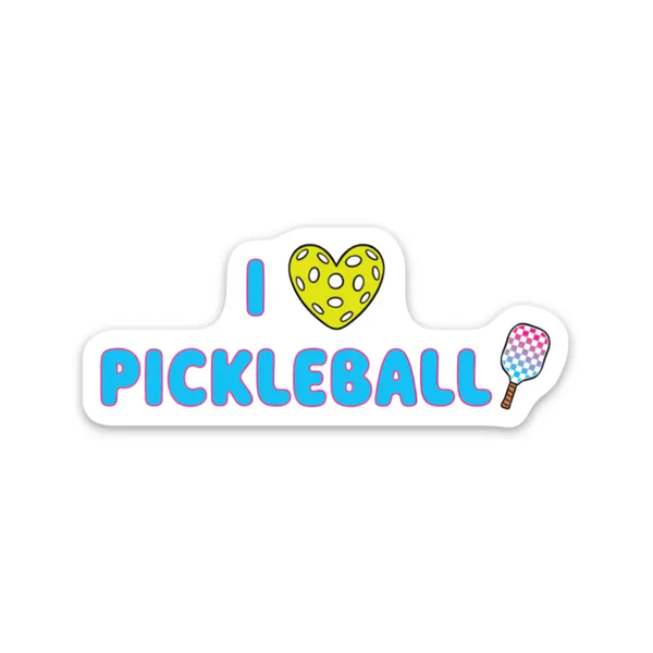 I Love Pickleball Sticker The Found Impulse - Decorative Stickers
