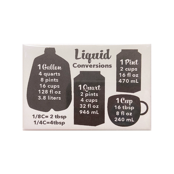 Liquid Conversions Kitchen Magnet The Red Swan Shop Home - Magnets