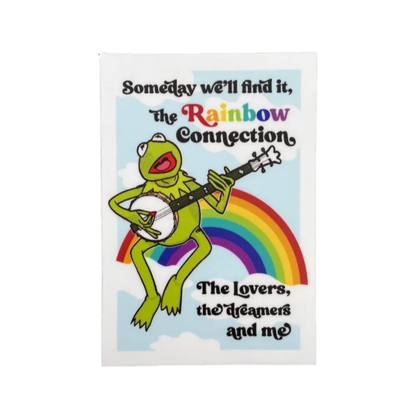 Kermit The Frog The Rainbow Connection Sticker The Red Swan Shop Impulse - Decorative Stickers