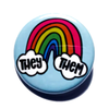 They/Them Cloud And Rainbow Pronoun Buttons TheThirdArrow Impulse - Pinback Buttons