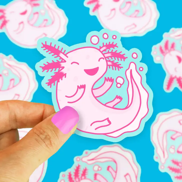 Pink Ampibian Axolotl Sticker Turtle's Soup Impulse - Decorative Stickers