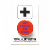 Stop Policing Our Bodies Orange Pinback Button Word For Word Factory Impulse - Pinback Buttons