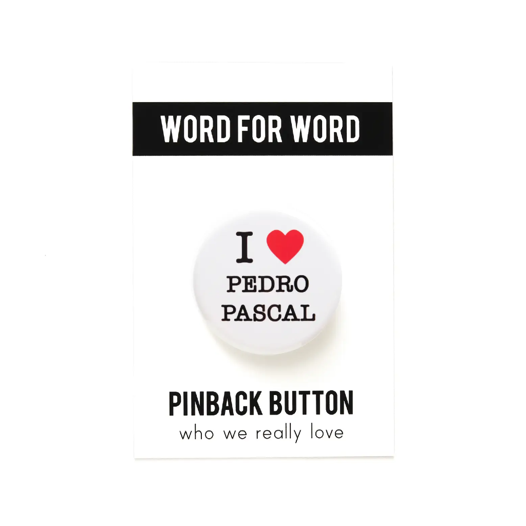 Pedro Pascal Button Word For Word Factory Jewelry - Pins