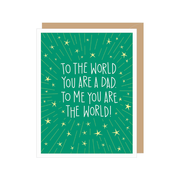 You Are The World Dad Father's Day Card Apartment 2 Cards Cards - Holiday - Father's Day