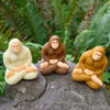 Meditating Bigfoot Toy Archie McPhee Toys & Games - Action & Toy Figures