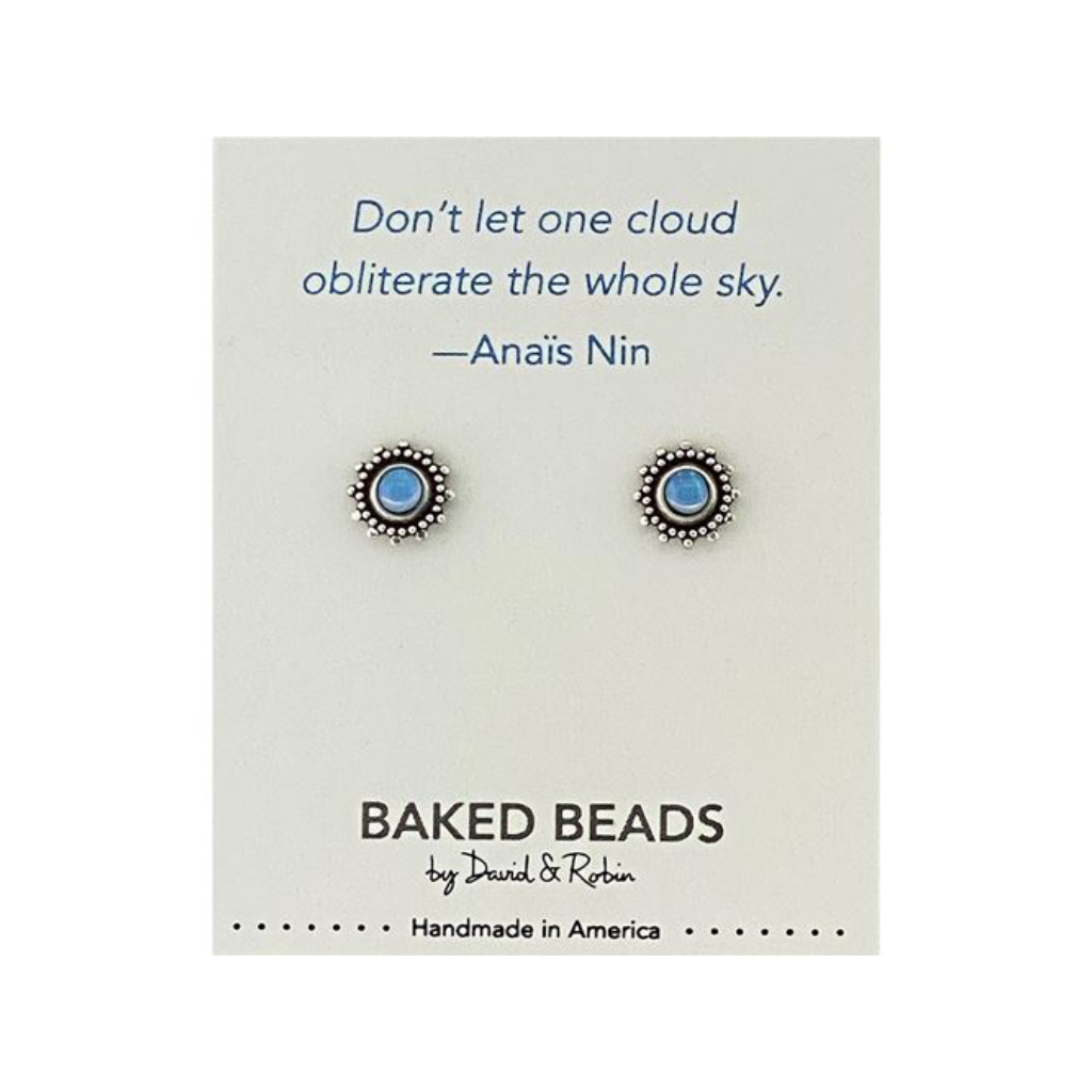 ANAIS NIN Quotestone Post Earrings Baked Beads Jewelry - Earrings