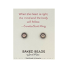 CORETTA SCOTT KING Quotestone Post Earrings Baked Beads Jewelry - Earrings