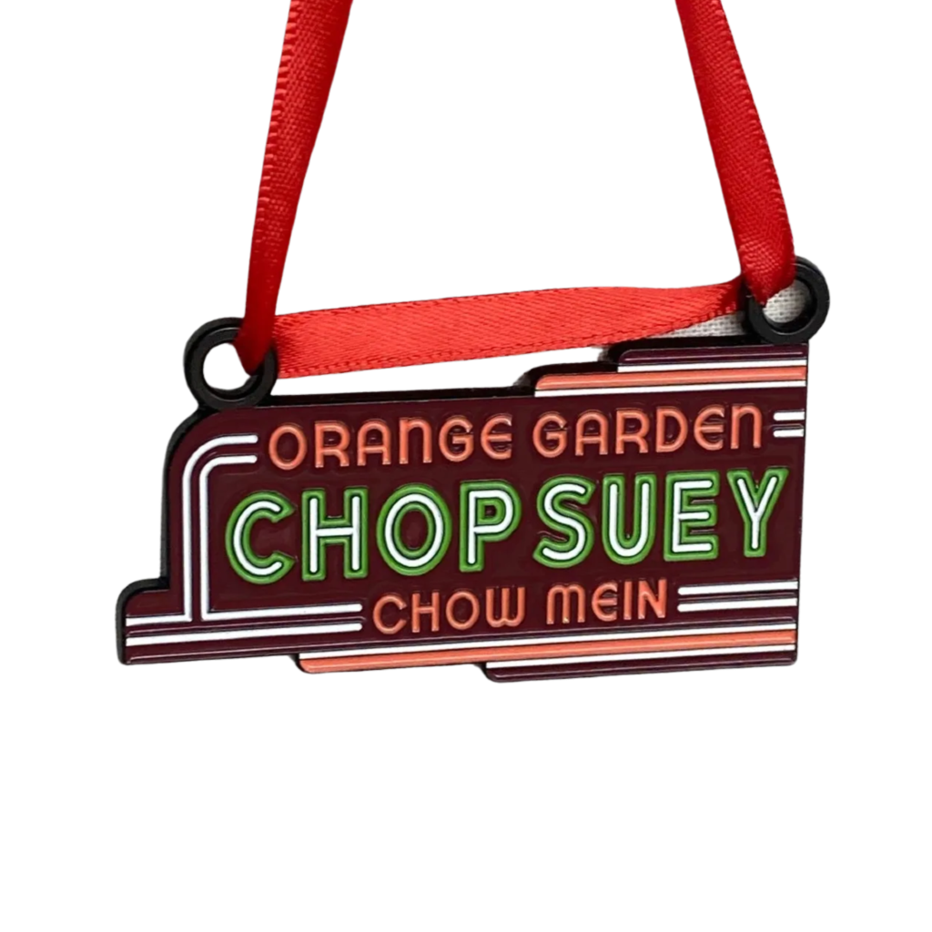 Orange Garden Chop Suey Chicago Landmark Ornaments Big League Pins Holiday - Ornaments