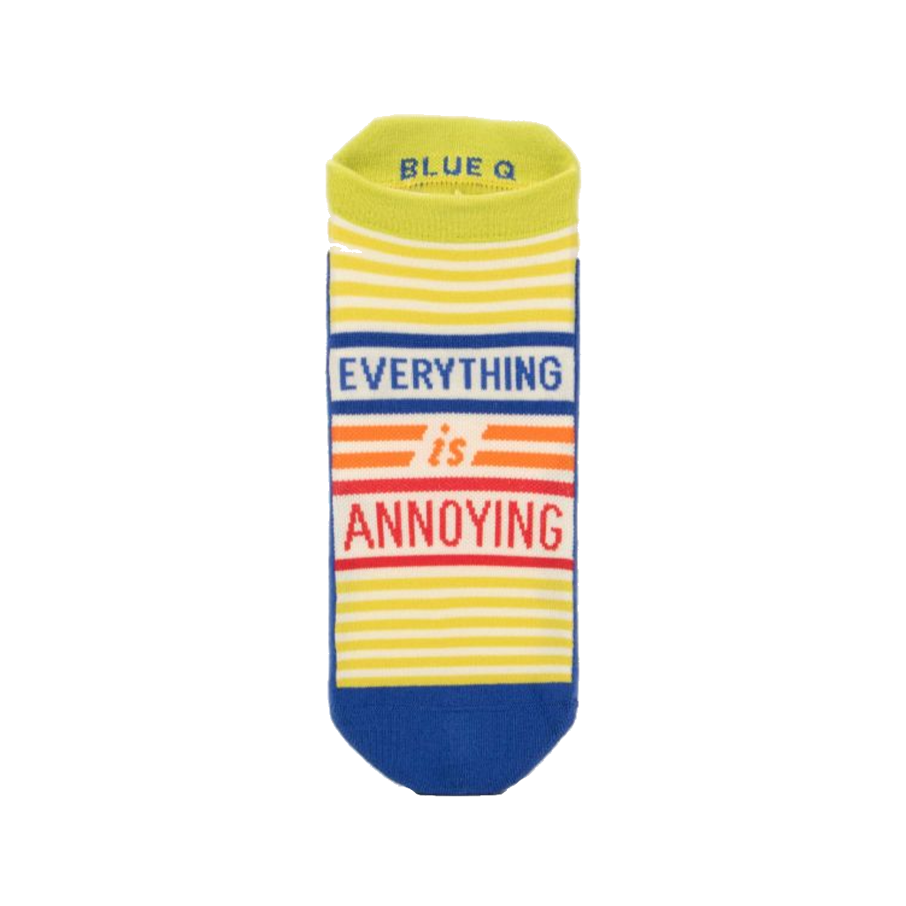 Everything Is Annoying Athletic Sneaker Socks - Unisex Blue Q Apparel & Accessories - Socks - Adult - Unisex