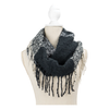 BLACK Fringe Benefits Colorblocked Infinity Scarf - Adult Britt's Knits Apparel & Accessories - Winter - Adult - Scarves & Wraps