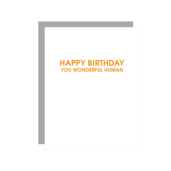 Happy Birthday You Wonderful Human Birthday Card Chez Gagne Cards - Birthday