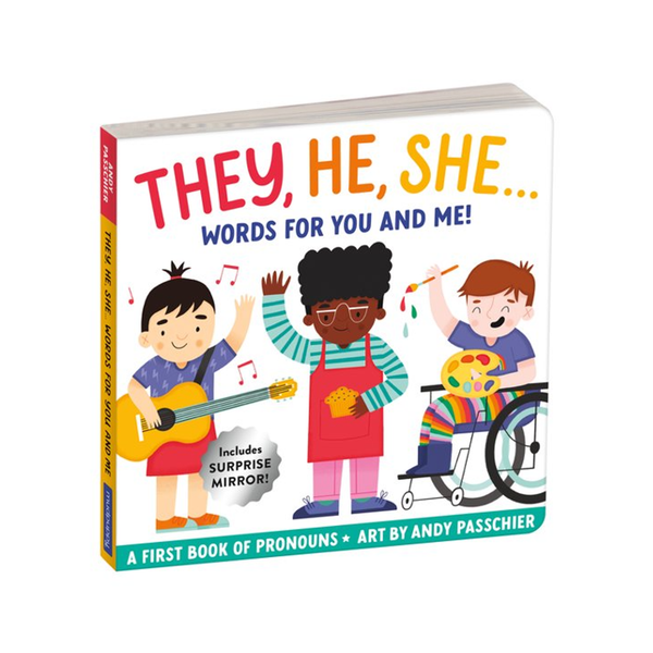 They He She Words For You And Me Board Book Chronicle Books - Mudpuppy Books - Baby & Kids - Board Books