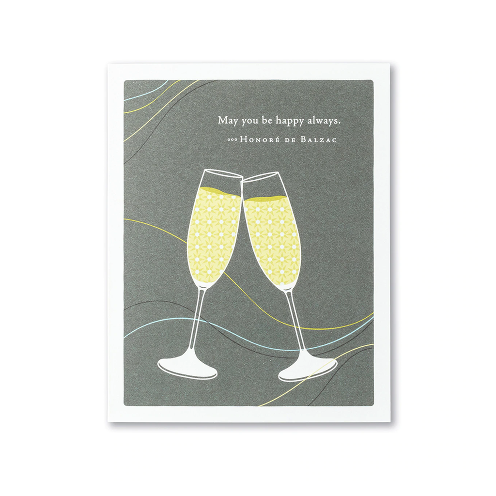 May You Be Happy Always Couple Congratulations Card Compendium Cards - Love - Wedding