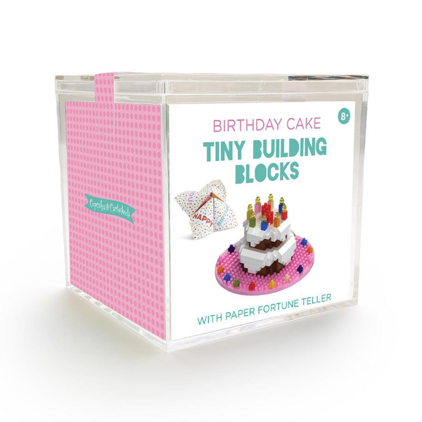 Birthday Cake Tiny Building Blocks With Fortune Teller Cupcakes & Cartwheels Toys & Games - Building Toys