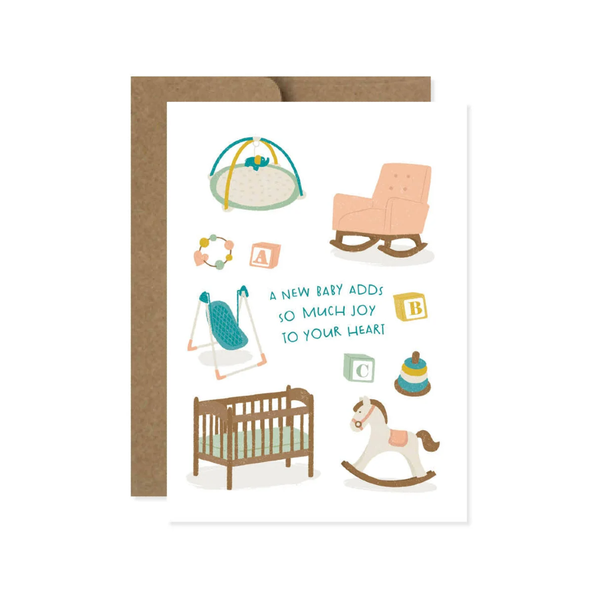 Baby Adds So Much Joy Baby Card Design Design Cards - Baby