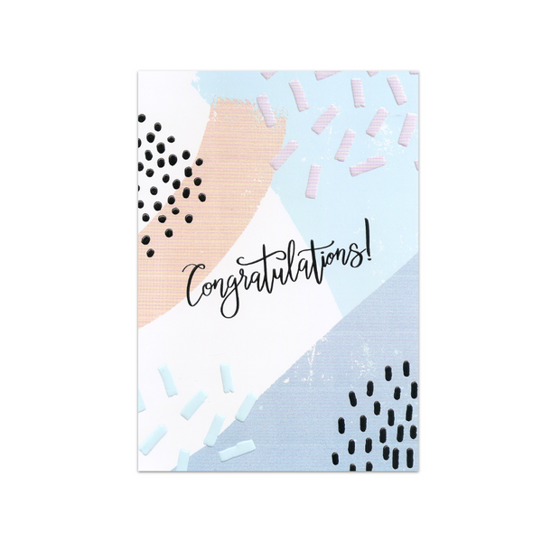 Painterly Congratulations Card Design Design Cards - Congratulations