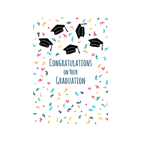 Grad Hat With Confetti Graduation Card Design Design Cards - Graduation