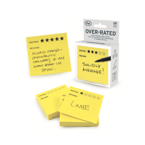 Overrated Sticky Notes Fred & Friends Home - Office & School Supplies