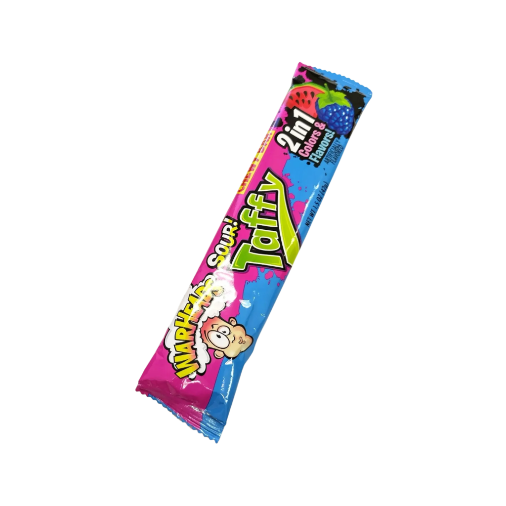 WATERMELON BLUEBERRY Warheads Sour Taffy Grandpa Joe's Candy Candy, Chocolate & Gum