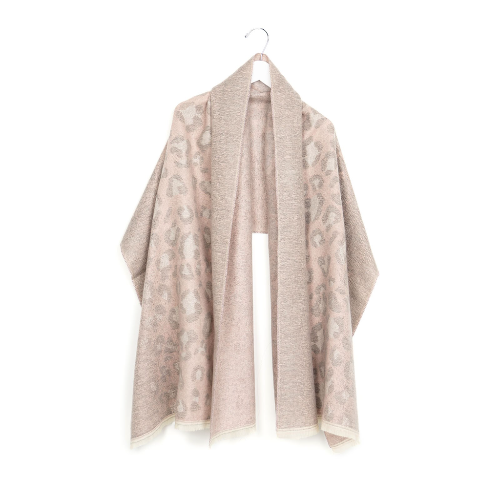 PINK Cheetah Print Soho Blanket Scarf - Adult Jack & Missy Apparel & Accessories - Winter - Adult - Scarves & Wraps