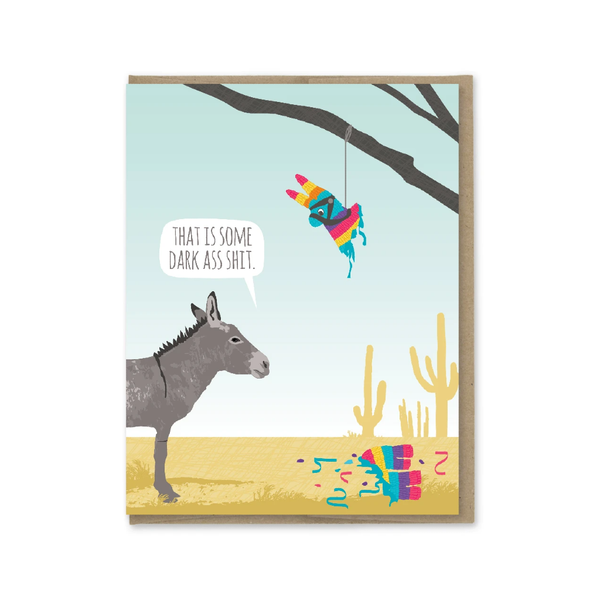 Donkey Pinata Birthday Card Modern Printed Matter Cards - Birthday