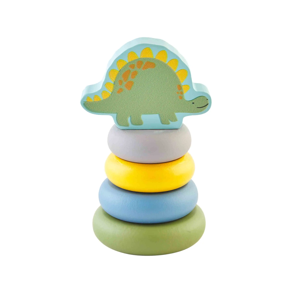 Blue Dino Stacker Mud Pie Baby & Toddler - Baby Toys & Activity Equipment - Sorting & Stacking Toys