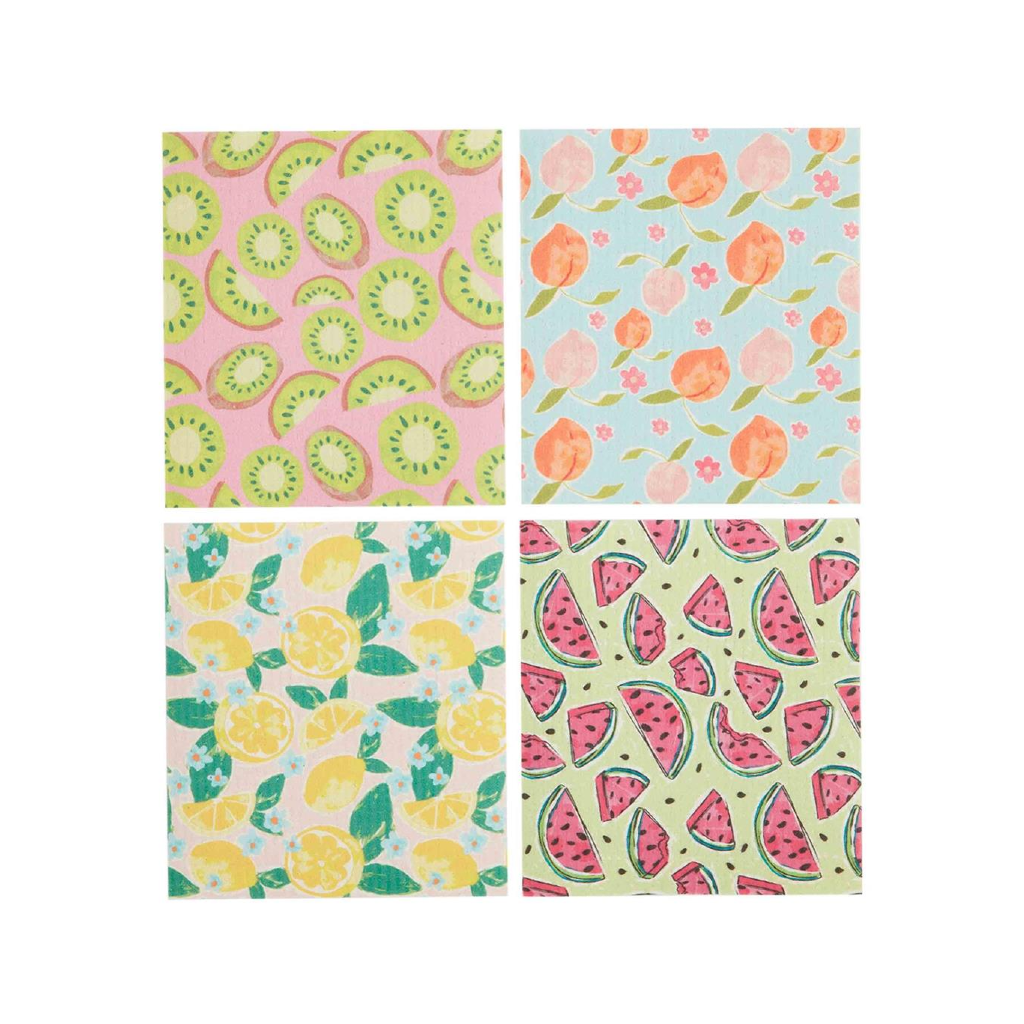 Fruity Sponge Cloth Mud Pie Home - Kitchen & Dining - Sponges & Cleaning Cloths