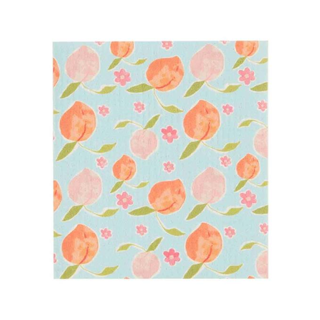 Peach Fruity Sponge Cloth Mud Pie Home - Kitchen & Dining - Sponges & Cleaning Cloths