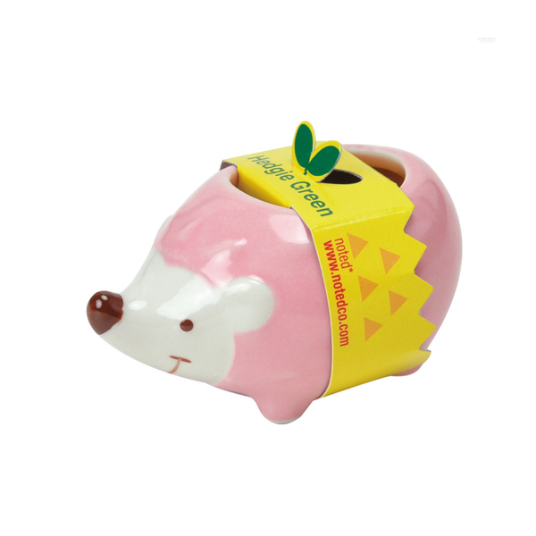 Hedgie Green Hedgehog Planter - Strawberry Noted Home - Garden - Plant & Herb Growing Kits