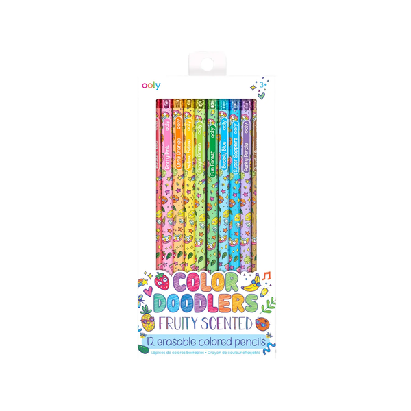 OOL CUDDLE DOODLERS FRUITY SCENTED ERASABLE COLOR PENCILS OOLY Toys & Games - Art & Drawing Toys