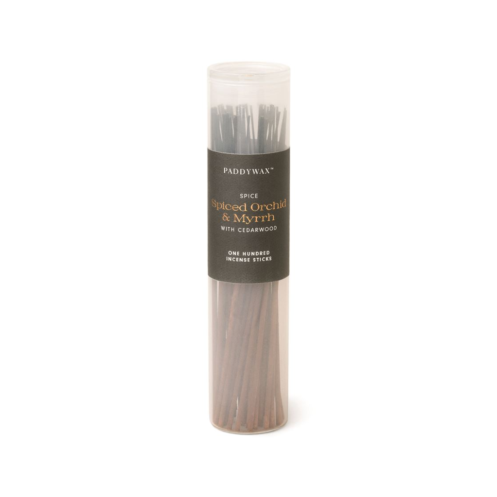 SPICED ORCHID & MYRRH PDW INCENSE STICKS 100 CT Paddywax Home - Candles - Incense, Diffusers, Air Fresheners & Room Sprays