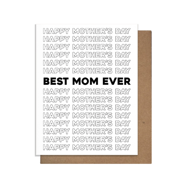 PAG MOTHER'S DAY CARD BEST MOM EVER Pretty Alright Goods Cards - Holiday - Mother's Day