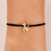 Llama Charm Bracelet - Black - Gold Pura Vida Bracelets Jewelry - Bracelet