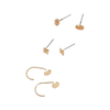 GOLD Earring Set - Gabby Stud Trio Scout Curated Wears Jewelry - Earrings