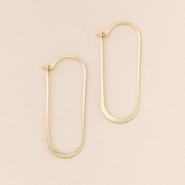 Refined Earring Collection Gold Vermeil - Cosmic Oval Scout Curated Wears Jewelry - Earrings