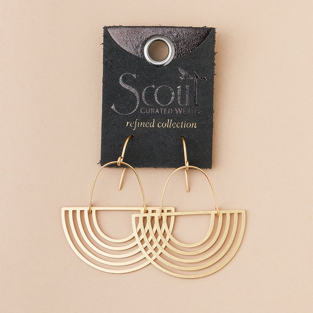Refined Earring Collection Gold Vermeil - Solar Rays Scout Curated Wears Jewelry - Earrings