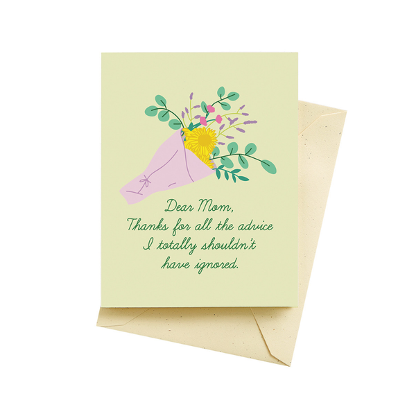 Advice Mother's Day Card Seltzer Cards - Holiday - Mother's Day