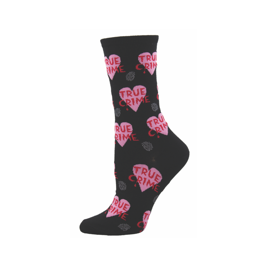 True Crime Crew Socks - Womens Socksmith Apparel & Accessories - Socks - Womens