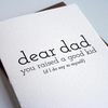 Dad Kid Father's Day Card Card Steel Petal Press Cards - Holiday - Father's Day