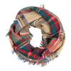 CAMEL PLAID Plaid Infinity Scarves Top It Off Apparel & Accessories - Winter - Adult - Scarves & Wraps