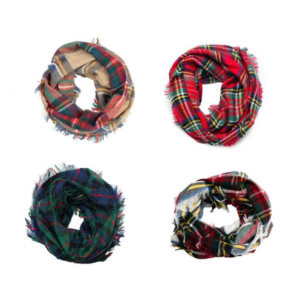Plaid Infinity Scarves Top It Off Apparel & Accessories - Winter - Adult - Scarves & Wraps