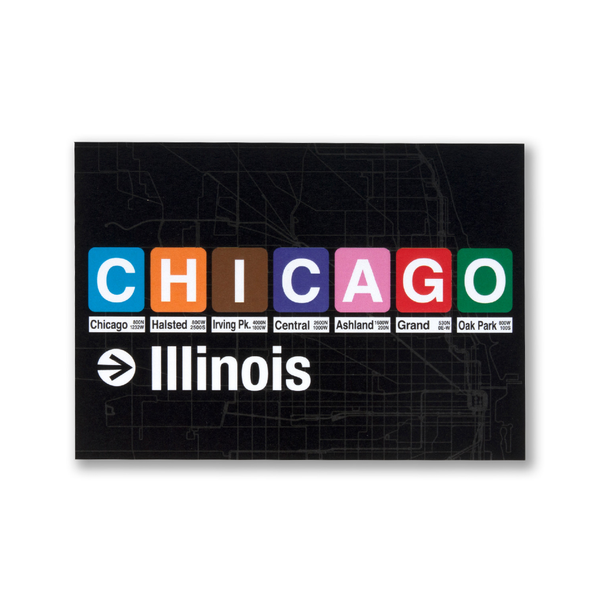 Chicago Station Signs Postcard Transit Tees Cards - Post Card