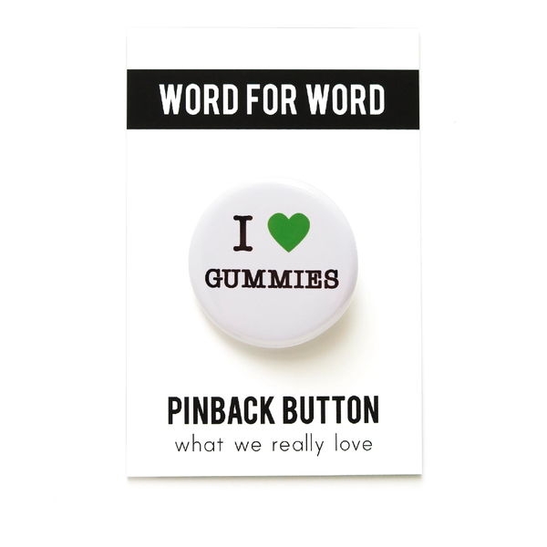 Gummies Pinback Button Word For Word Factory Jewelry - Pins