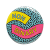 Non-Binary Pinback Button Word For Word Factory Jewelry - Pins