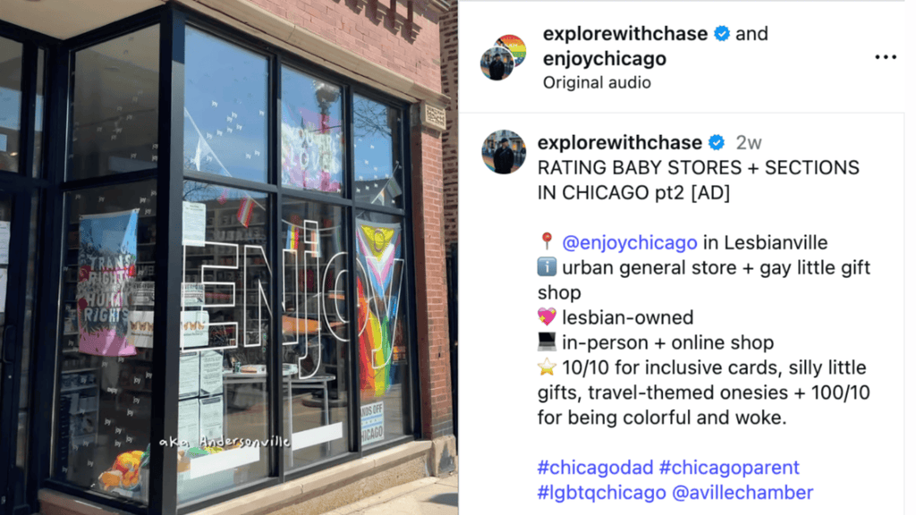 ENJOY Chicago Featured by LGBTQ+ Travel Creator @explorewithchase