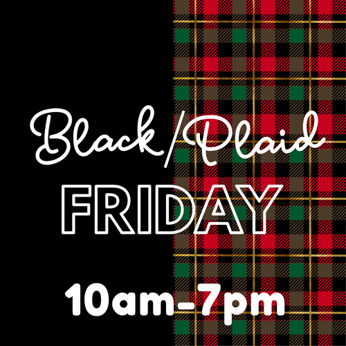 10% off online purchases for Plaid Friday