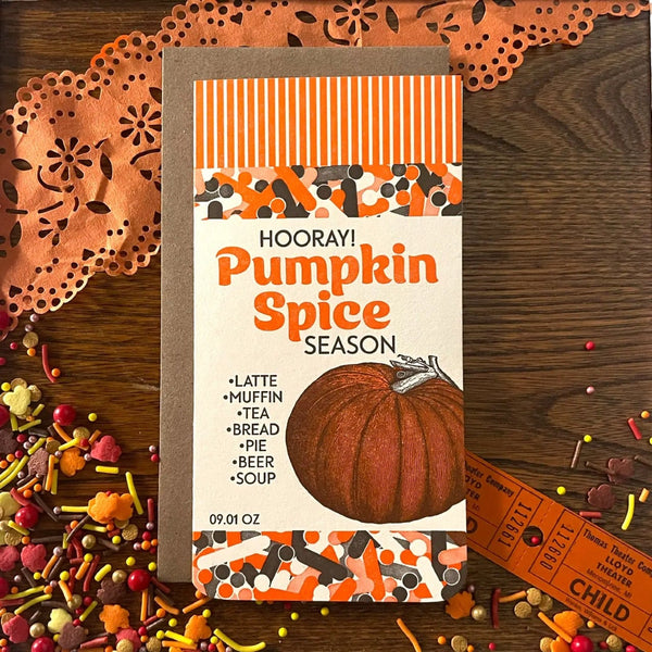 Pumpkin Spice Season Blank Card A Favorite Design Cards - Any Occasion